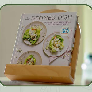 Support de <span class=keywords><strong>livre</strong></span> de recettes réglable en bambou, multifonctionnel, durable, pour comptoir de <span class=keywords><strong>cuisine</strong></span>, gravure laser HUNDRED - Product Image 3