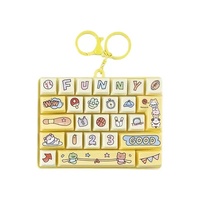 Creative Cute New Arrival a 26-key Plastic Stress-relief Keychain Toy Brings Nonstop Joyperfect Bag Charm Pendant for Kids