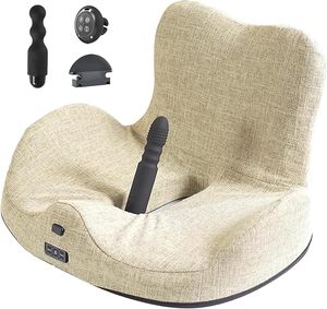 Conjunto de Silla Sexual Individual, Sofá Sexual con Soporte para Dildo y 3 Vibradores Sexuales para Estimulación Vaginal, del Clítoris y Anal, Juguete Estimulador Sexual - Product Image 1