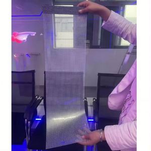3D P4-8 P6.5 P5-10 P10 P12 3D LED หน้าจอใสสำหรับโฆษณาหน้าต่างกระจกผนังวิดีโอแบบ LED - Product Image 3