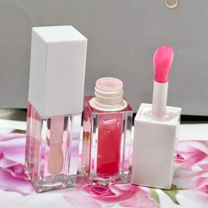 Aceite Labial Vegano Orgánico Humectante que Cambia <span class=keywords><strong>de</strong></span> Color con Fruta, Libre <span class=keywords><strong>de</strong></span> Crueldad Animal, Etiqueta Privada, Brillo Labial Transparente que Aumenta el Volumen - Product Image 1