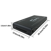 Contrôleur de mur vidéo haute performance, entrée 4K60, 4 sorties HDMI, Plug-and-Play, faible consommation pour systèmes multi-écrans LCD