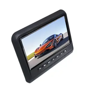 Manufacturer 9 inch car headrest DVD player auto monitor built-in IR FM Stereo Speakers