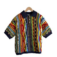 Kapital Pull en acrylique tricoté coupe décontractée vintage, col cranté, motif jacquard courge amère, manches courtes, transfrontalier