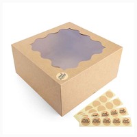 Boîtes à Gâteaux Jetables Blanches de 12 Pouces (12 x 12 x 6) pour Mousses, en Vrac, avec Fenêtre – Fournisseur Usine