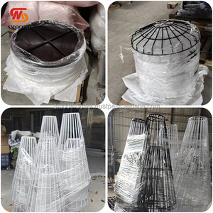 SMOOTH Drum Shape Black Wire Cocktail Bar Wedding <strong>Table</strong> <strong>Dinning</strong> Metal Frame Banquet Ceremony Hotel <strong>Decoration</strong> - Product Image 2