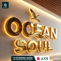 Letrero LED Acrílico 3D Personalizable de Shuntai Advertising, Logotipo Comercial para Exteriores, Montaje en Pared, IP65 Impermeable, Retroiluminado para Empresas