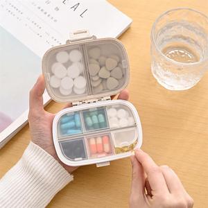 8 khoang du lịch Pill Organizer xách tay y vitamin <span class=keywords><strong>container</strong></span> <span class=keywords><strong>Box</strong></span> cho Pocket PURSE hàng ngày trường hợp - Product Image 3