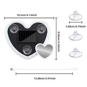 Lumière décorative universelle pour voiture en forme <span class=keywords><strong>de</strong></span> cœur RGB 2, couleur personnalisée changeante, feu arrière <span class=keywords><strong>de</strong></span> frein, décoration <span class=keywords><strong>de</strong></span> salle <span class=keywords><strong>de</strong></span> mariage, décoration <span class=keywords><strong>de</strong></span> la maison - Product Image 5