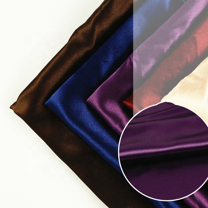 Several Colors Availalbe Korean White Elegant Stretch Satin Fabric Silk Pajamas Satin Women Sleepwear