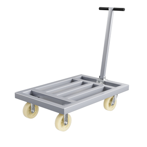 MILLMISS truk Platform logam kualitas tinggi 90*60cm pipa baja las 4 roda troli Platform lipat baja 500kg - Product Image 1