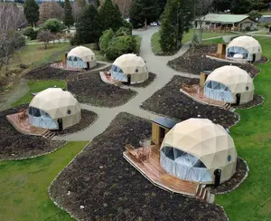 Filippijnen Luxe Yurt Verbonden Camping Tree Hut Huis Familie Party Globe Geometrische Koepel Tent Voor Kamperen