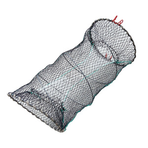 Nasse à crabes pliable en maille de nylon avec squelette galvanisé pour la pêche aux crabes et l'aquaculture - Product Image 2