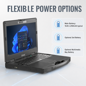 Ordinateur portable semi-robuste Getac S410 14 pouces, processeur Core I7-8550U, 8 Go de RAM, 256 Go de SSD, GTX 950M, 4G LTE en option, design robuste et fiable, MIL-ST - Product Image 6