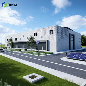 Estructura de Acero para Supermercado, Techo de FRP Ecológico, Tienda de Gran Formato sin Columnas, Estructura Metálica de Larga Duración con Vigas en H - Product Image 1