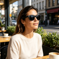 Lunettes intelligentes IA avec caméra HD 20MP, enregistrement vidéo, transmission Wi-Fi, traduction en temps réel, casque portable intelligent
