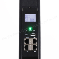 PDU Inteligente Yosun 1.5U IEC C13 C19 con Monitoreo Inteligente 485 para Sala de Computadoras IDC