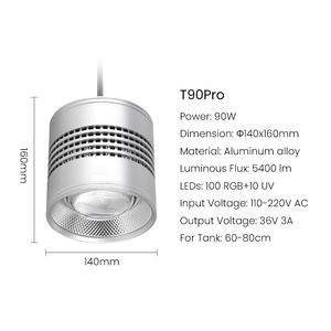 Semaine <span class=keywords><strong>Aqua</strong></span> T90Pro 90W RGB + UV spectre complet Bluetooth 3.0 contrôle d'application eau douce planté <span class=keywords><strong>Aquarium</strong></span> réservoir de poissons lumière <span class=keywords><strong>LED</strong></span> - Product Image 6