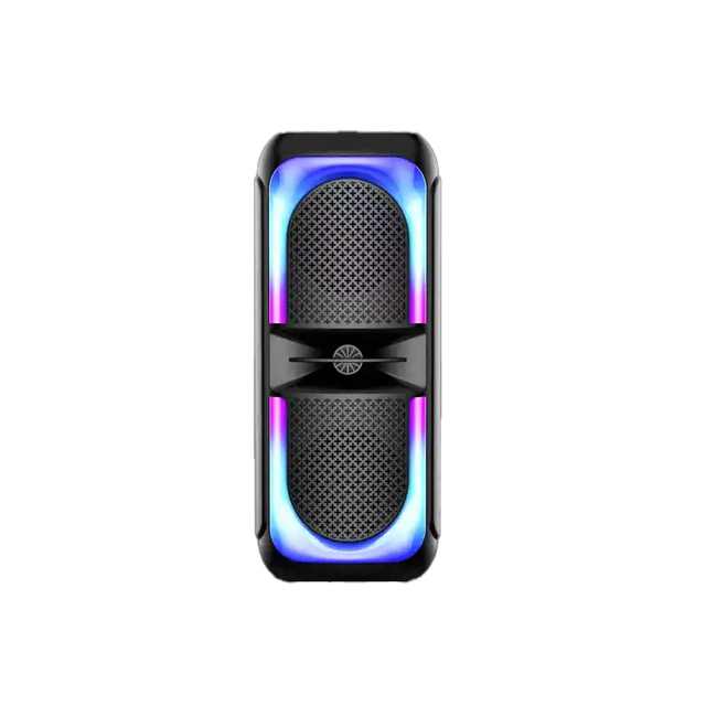 New Private Model Dual 4 Inch Wireless Bluetooth Speaker RGB Light FM Radio Mic Input TWS Pairing Portable Outdoor Audio Speaker