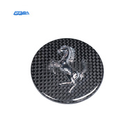 Capuchons de roues en fibre de carbone légers, installation non destructive, trous de boulons d'origine, modification légère pour Ferrari