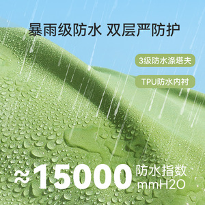 Pet <b>Raincoat</b> For Large <b>Dogs</b> Green Waterproof Four Seasons Coat <b>With</b> Hood And <b>Leg</b> Coverage - Product Image 5