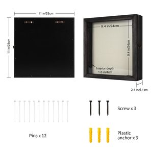 Bóng Hộp Hình Ảnh Khung Gỗ Sâu Hiển Thị Trường Hợp Sẵn Sàng Để Treo Bộ Nhớ Hộp Bé Thể Thao Kỷ Niệm Pins Giải Thưởng Vé Và Hình Ảnh - Product Image 6