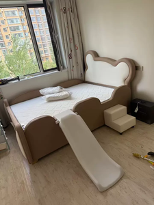 Girls Cute <strong>Bed</strong> <strong>with</strong> Stars and <strong>Slide</strong> - Product Image 3