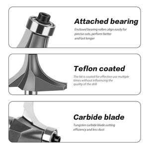 <span class=keywords><strong>Fraise</strong></span> à arrondir haute performance Master-carpenter pour table <span class=keywords><strong>de</strong></span> fraisage, idéale pour le noyer – Outil exceptionnel pour le façonnage des coins - Product Image 5