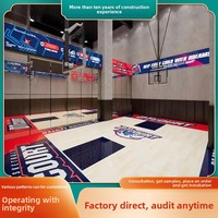 Plancher en bois d'érable massif multi-sports FH Sports pour intérieur, 22 mm d'épaisseur, antidérapant, résistant à l'usure, écologique, absorption des chocs