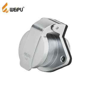 WEIPU IP67 16 Mét 20 Mét Nối Chống Thấm Nước 2-lỗ Mặt Bích Receptacle IP67 2 Pin Cách Điện Cáp Nối Với Dây - Product Image 1