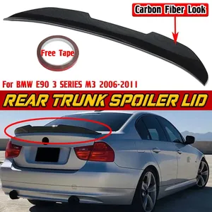 สปอยเลอร์หลังรถยนต์ E90 สีดำ/ลายคาร์บอนไฟเบอร์ ทรง PSM สำหรับ BMW E90 ซีรีส์ 3 M3 ปี 2006-2011 - Product Image 1