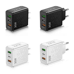 30 Вт USB C зарядное устройство <span class=keywords><strong>2</strong></span> USB + C быстрое зарядное устройство для телефона 15 мобильный телефон USB Type C зарядное устройство адаптер телефона - Product Image 6