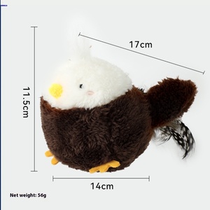 <strong>Wholesale</strong> Eco-Friendly Rechargeable Electric Flying Rat <strong>Toy</strong> for Cats Simulation Woodpecker Swing Wing Sound Shaking Bird Plush - Product Image 6