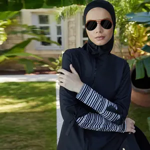 Tùy Chỉnh OEM Odm khiêm tốn Hồi Giáo Đồ Bơi Hồi Giáo Áo Tắm Hijab Bơi Birkini Dài Hồi Giáo Đồ Bơi