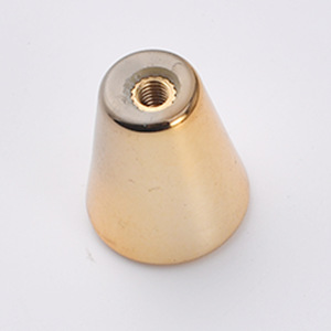 Round <b>Gold</b> Furniture Handle For Drawer Minimalist Design Durable Plastic Knob - Product Image 2