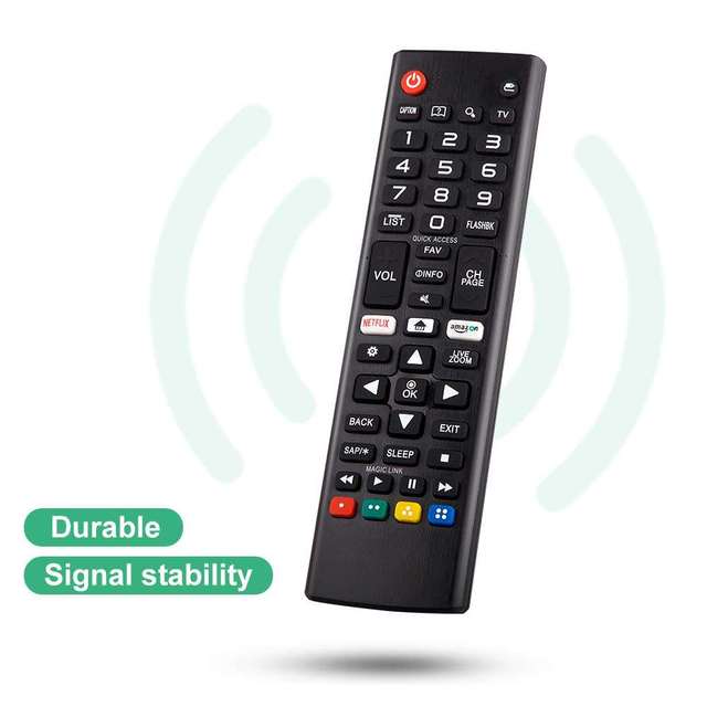 AKB75095308 Easy Setup Smart Black Remote Control Switch Replacement for LG Code LCD TV