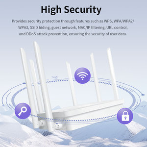 Enrutador inalámbrico Dragonglass AX3000M WiFi6 de doble banda de 3000Mbps con red de malla para oficina en casa 4G/5G VPN y función QoS - Product Image 5