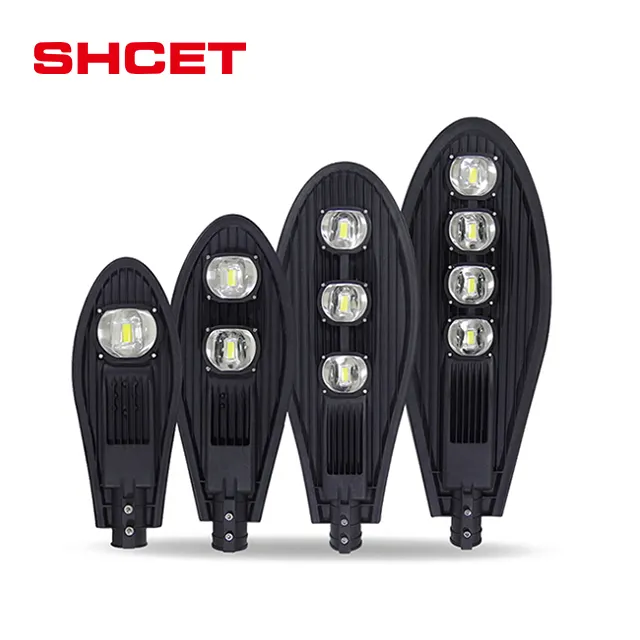 Promotion extérieure cobra cob led rue lumière IP66 avec ronde boîte à chaussures de tennis deux lampes 40w 50 w 100w 150 w 200w 250w 150 w prix