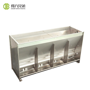 Nouvel équipement d'alimentation pour porcs en acier inoxydable DEBA Brothers, mangeoire multi-fentes humide-sèche, garantie 1 an pour les porcs d'engraissement en nurserie - Product Image 2