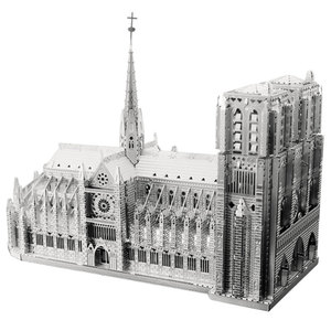 Nanyuan Gangda DIY 3D Puzzles IRON STAR Puzzle Modèle B22206 Métal Assemblé Notre Dame De Paris - Product Image 6