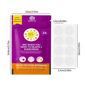 Adesivi OEM/ODM per il rilevamento UV per la protezione solare con tecnologia brevettata di rilevamento SPF, per sapere quando riasciogliare il crema solare - Product Image 2