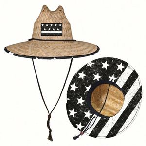 Sombreros de Playa Personalizados al por Mayor con Logotipo, Sombrero de Paja para Hombre, Verano, Bandera Mexicana, Sombrero de Salvavidas para Hombre y Mujer - Product Image 4