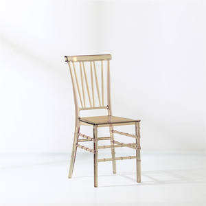 New High Quality Event Acrílico Wedding <span class=keywords><strong>Chair</strong></span> Empilhamento Resina Cristal Acrílico Cadeira Transparente para Aluguer de Festa - Product Image 2