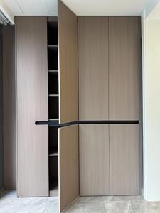 Armadio Guardaroba Moderno Tradizionale Europeo in Melamina Pieghevole da Parete Regolabile per Camera da Letto, Mobile Contenitore per la Casa - Product Image 3