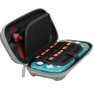 Rực rỡ tùy chỉnh màu xám mỏng nhỏ gọn EVA mang trường hợp cho chuyển đổi Lite với 19 trò chơi và 2 <span class=keywords><strong>micro</strong></span> <span class=keywords><strong>SD</strong></span> chủ sở hữu thẻ chuyển đổi lưu trữ túi - Product Image 4