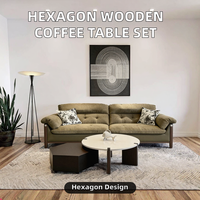 Table basse hexagonale moderne pour salon, hôtel, salle à manger, appartement