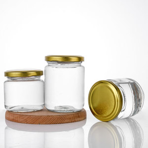 Bán Buôn 16Oz 200Ml Rộng Miệng Lưu Trữ Gia Vị Chai Thủy Tinh Mứt Mật Ong Lọ Trong Bluk Với Kim Loại Có Nắp Đậy - Product Image 5
