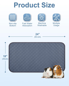 Almohadillas Superabsorbentes de 4 Capas para Orina de Mascotas, Impermeables, Transpirables, Lavables, para Entrenamiento de Perros, con Protector de Sofá Antideslizante y Reutilizable - Product Image 2