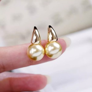 22428 Accessoires de perles DIY, plateau vide pour boucles d'oreilles en argent S925 avec perles rondes de 9-13 mm, bijoux en argent tendance, boucle d'oreille - Product Image 1