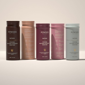 Precio al por Mayor, Envases Metálicos de Lujo de 100 ml, Cajas de Lata para Polvo de Baño, Recipientes Redondos de Aluminio para Regalo - Product Image 1